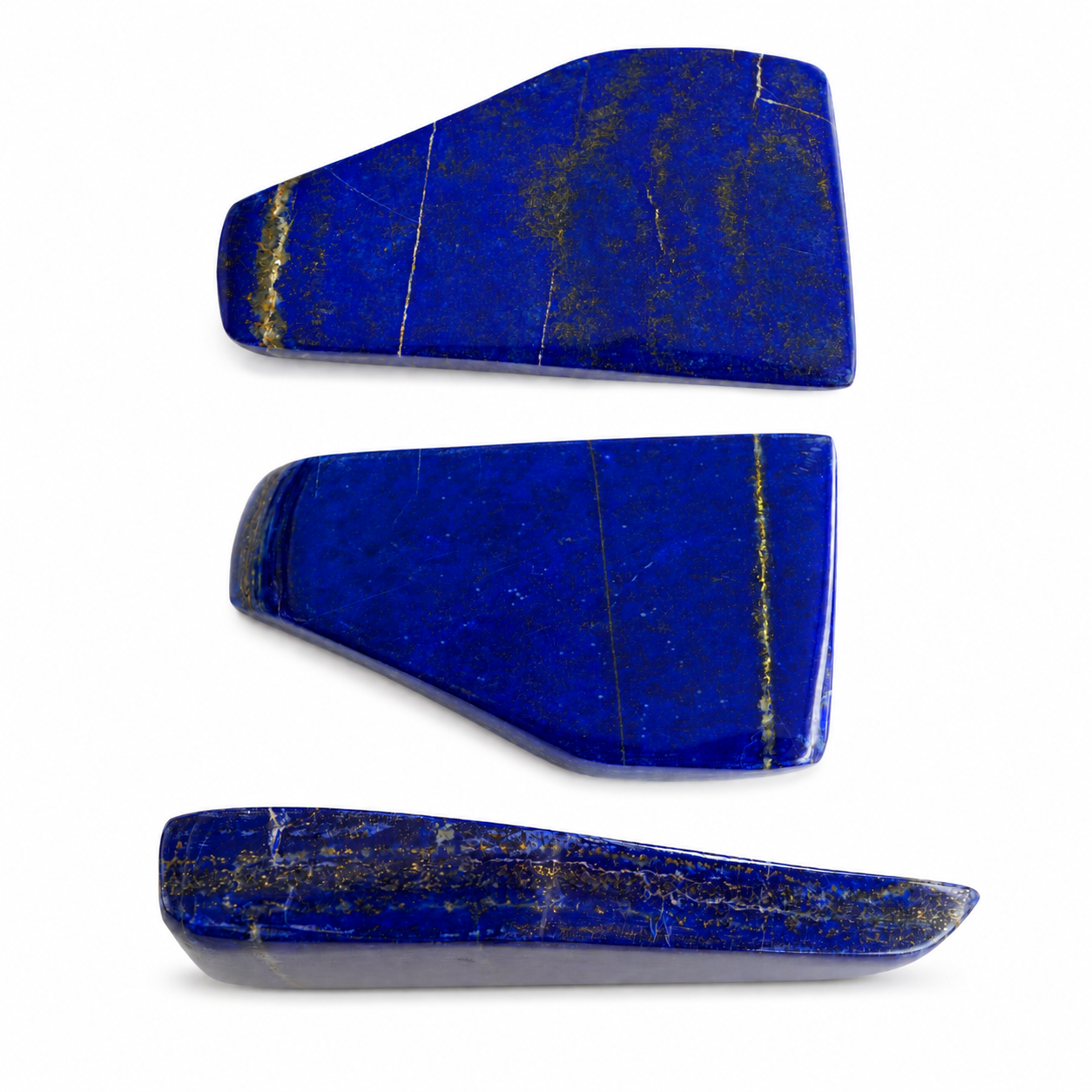 A Kwaliteit Gepolijste Lapis Lazuli Steen 188 gram – Diepblauwe Edelsteen Decoratiesteen – 58 x 15 x 100 mm - A Kwaliteit Gepolijste Lapis Lazuli