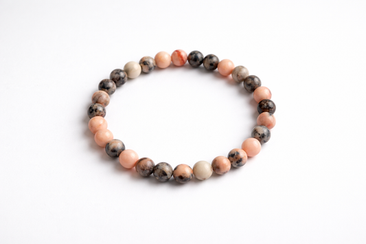 Roze Opaal Armband  – 6 mm Edelsteen Kralen – Natuursteen Armband – Liefde, Rust & Emotionele Balans