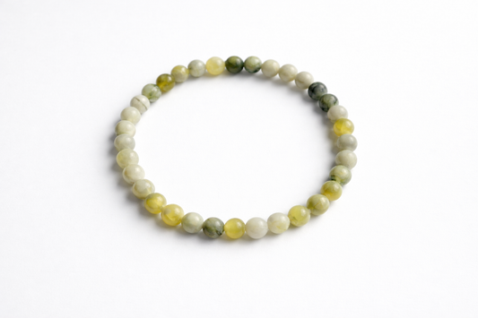 Serpentijn Armband 6 mm – Natuursteen – Diameter 18 cm – Rustgevend & Natuurlijk