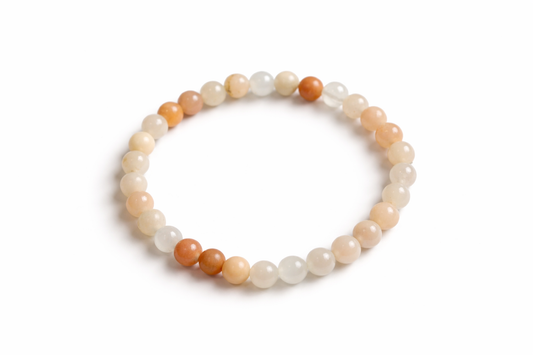 Roze Aventurijn Armband 6 mm – Natuursteen – Diameter 18 cm – Zacht & Harmonieus