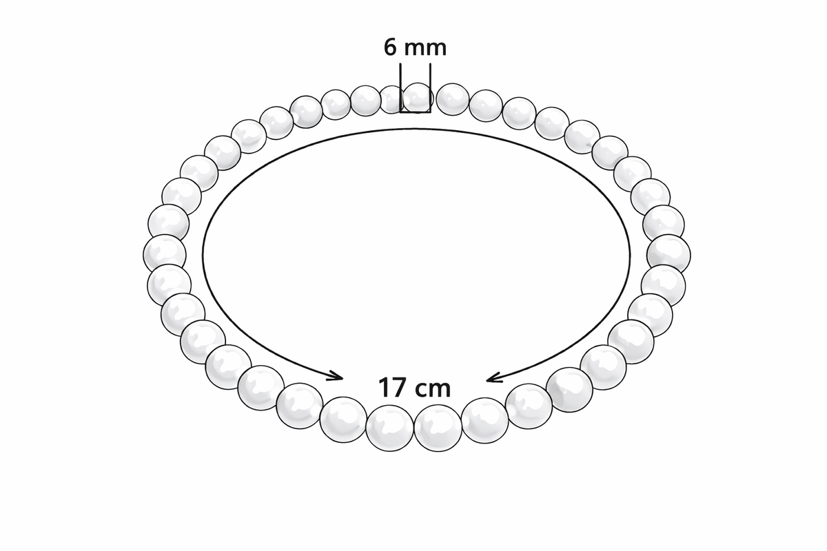 Shungiet Armband – 6 mm Kralen – Ø 17 cm – Zwarte Natuursteen Armband – Edelsteen Armband voor Dames en Heren