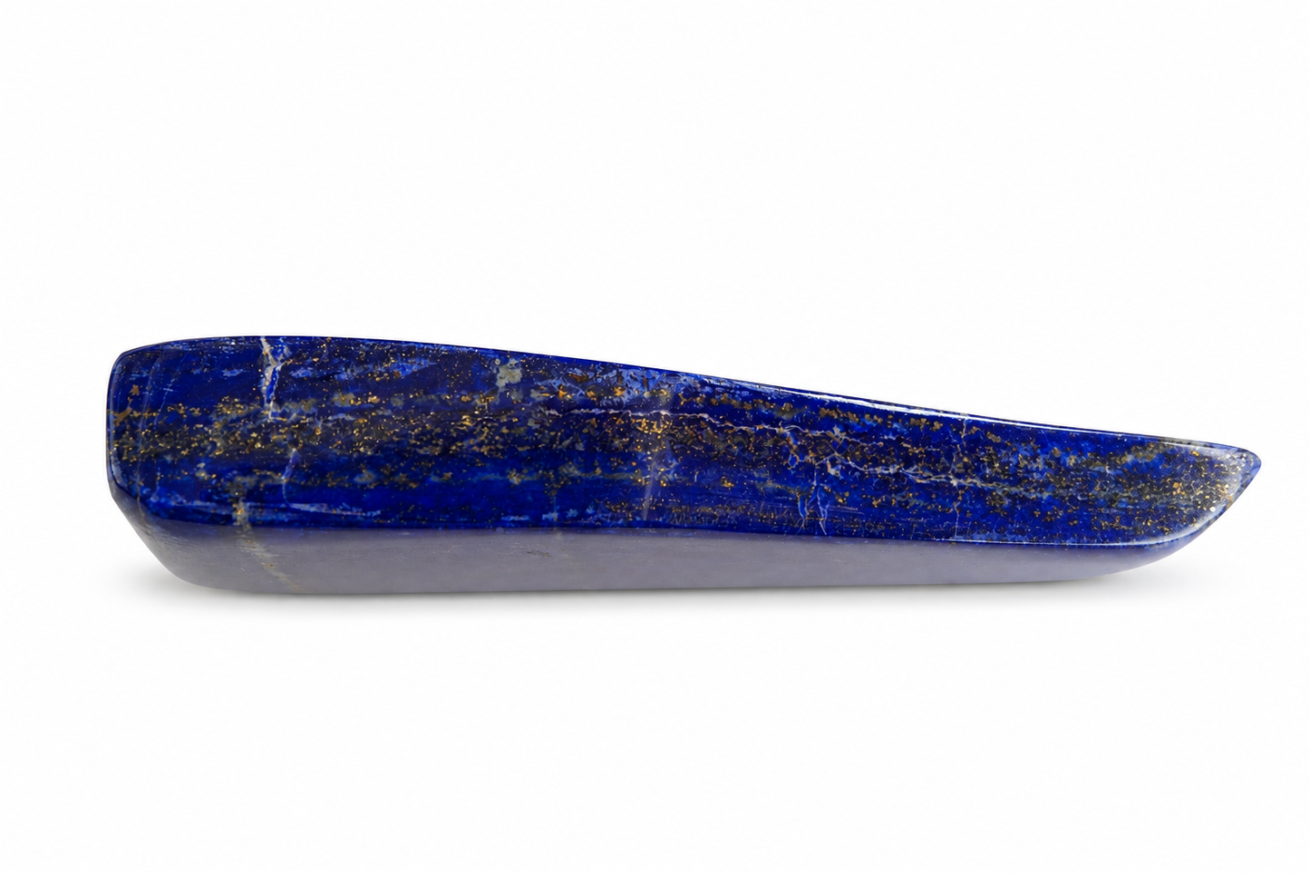A Kwaliteit Gepolijste Lapis Lazuli Steen 188 gram – Diepblauwe Edelsteen Decoratiesteen – 58 x 15 x 100 mm - A Kwaliteit Gepolijste Lapis Lazuli