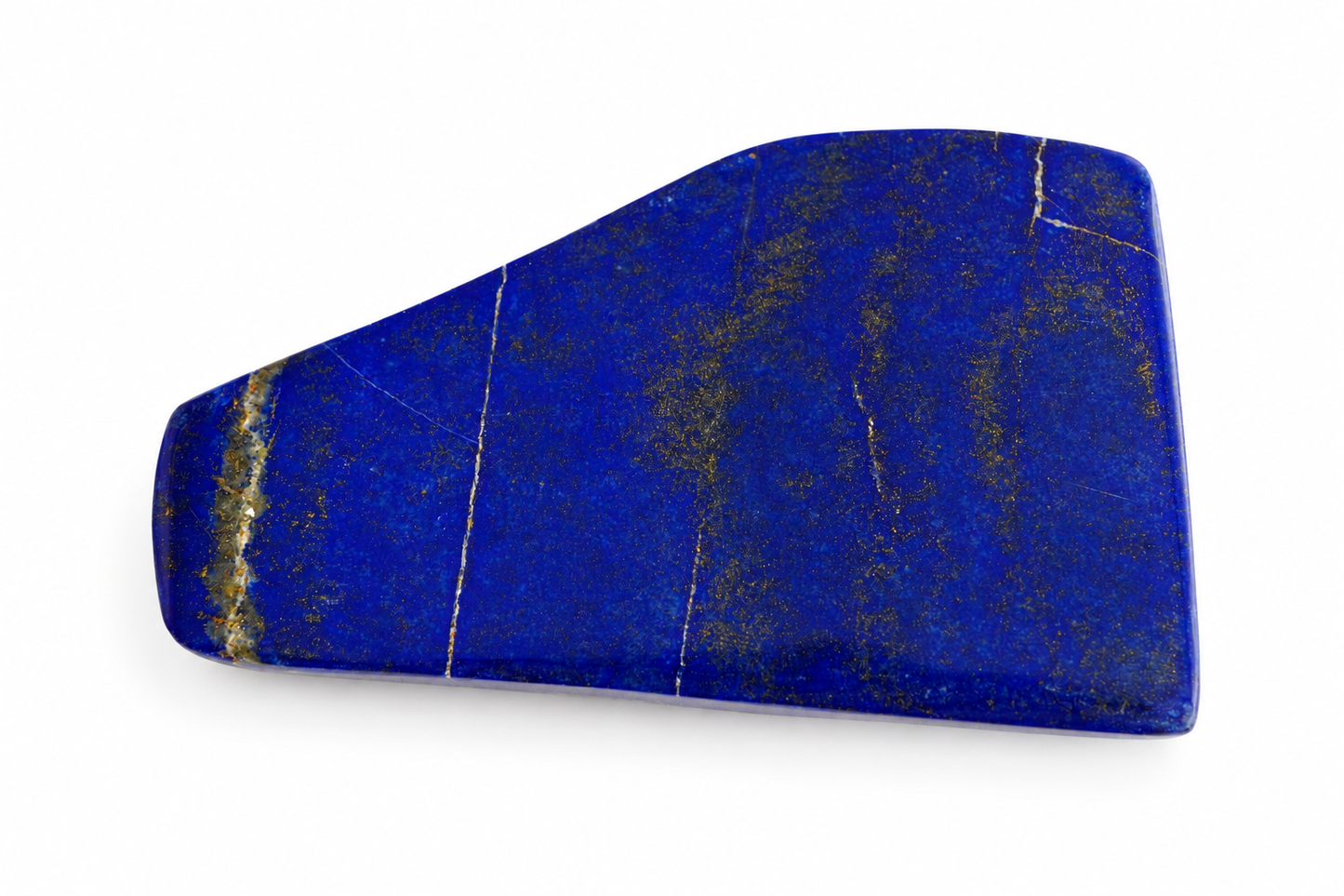 A Kwaliteit Gepolijste Lapis Lazuli Steen 188 gram – Diepblauwe Edelsteen Decoratiesteen – 58 x 15 x 100 mm - A Kwaliteit Gepolijste Lapis Lazuli