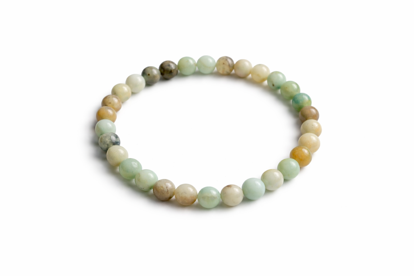 Amazoniet Armband 17 cm – 6 mm Kralen – Natuursteen – Elastisch – Rust & Balans – Unisex