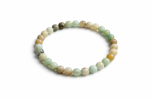Amazoniet Armband 17 cm – 6 mm Kralen – Natuursteen – Elastisch – Rust & Balans – Unisex